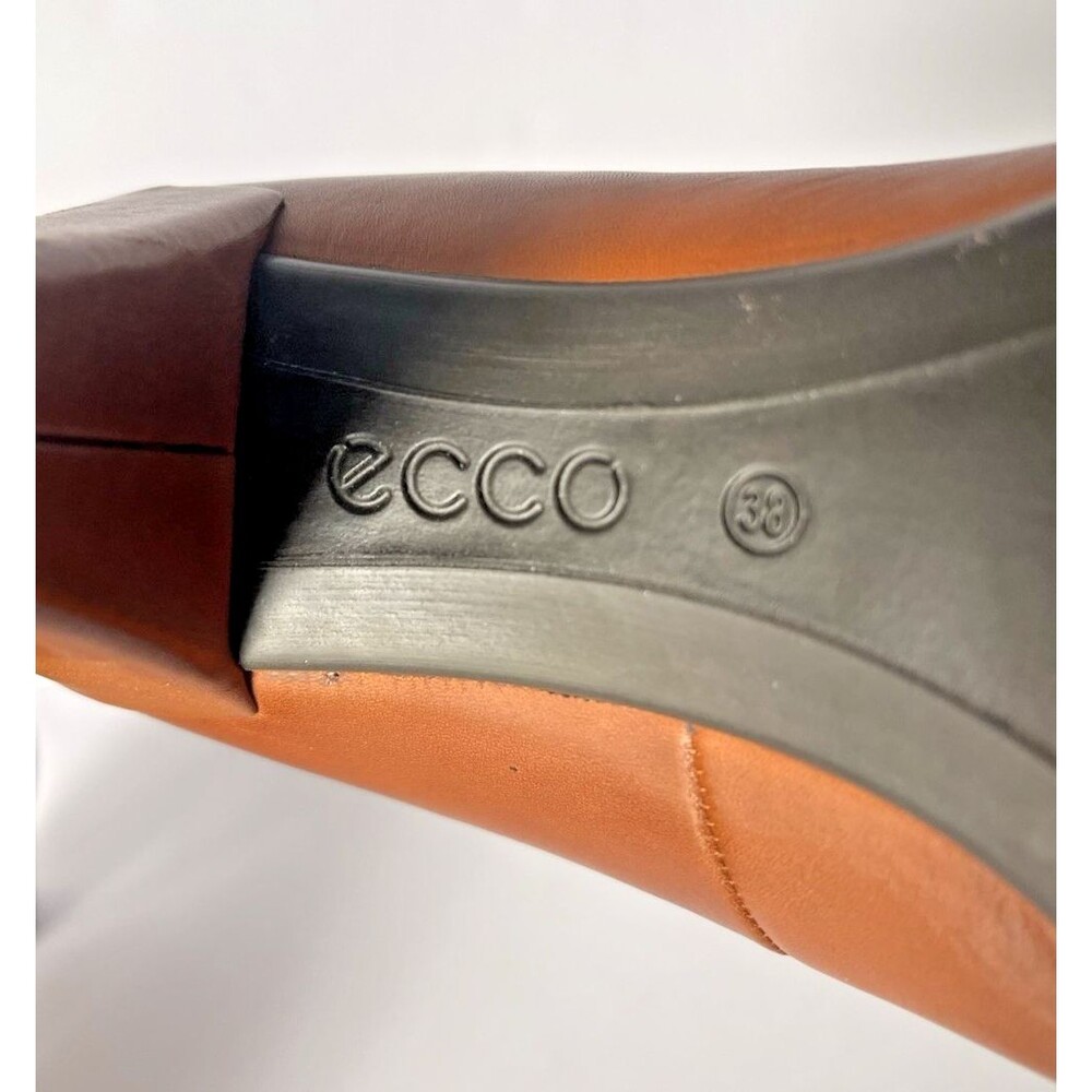 Ecco Shape 55 Plateau Pump US 7/EU 38 Women Cognac Leather #corpcore #office - Picture 7 of 7